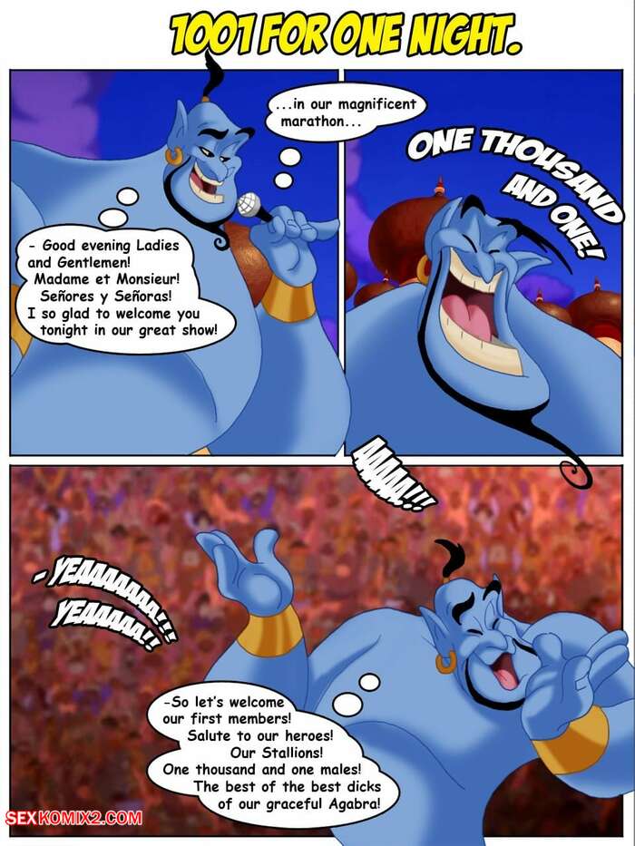 Porn comics 1001 For One Night. Aladdin. Cartoon Valley.