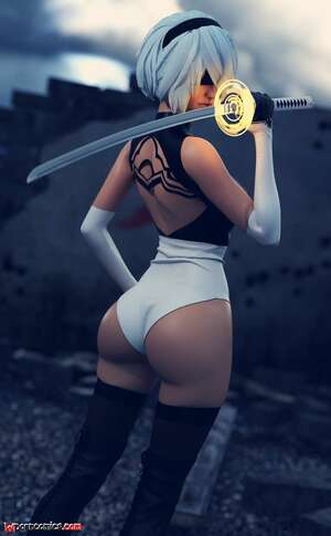 Porn comics 2B. Forged3DX