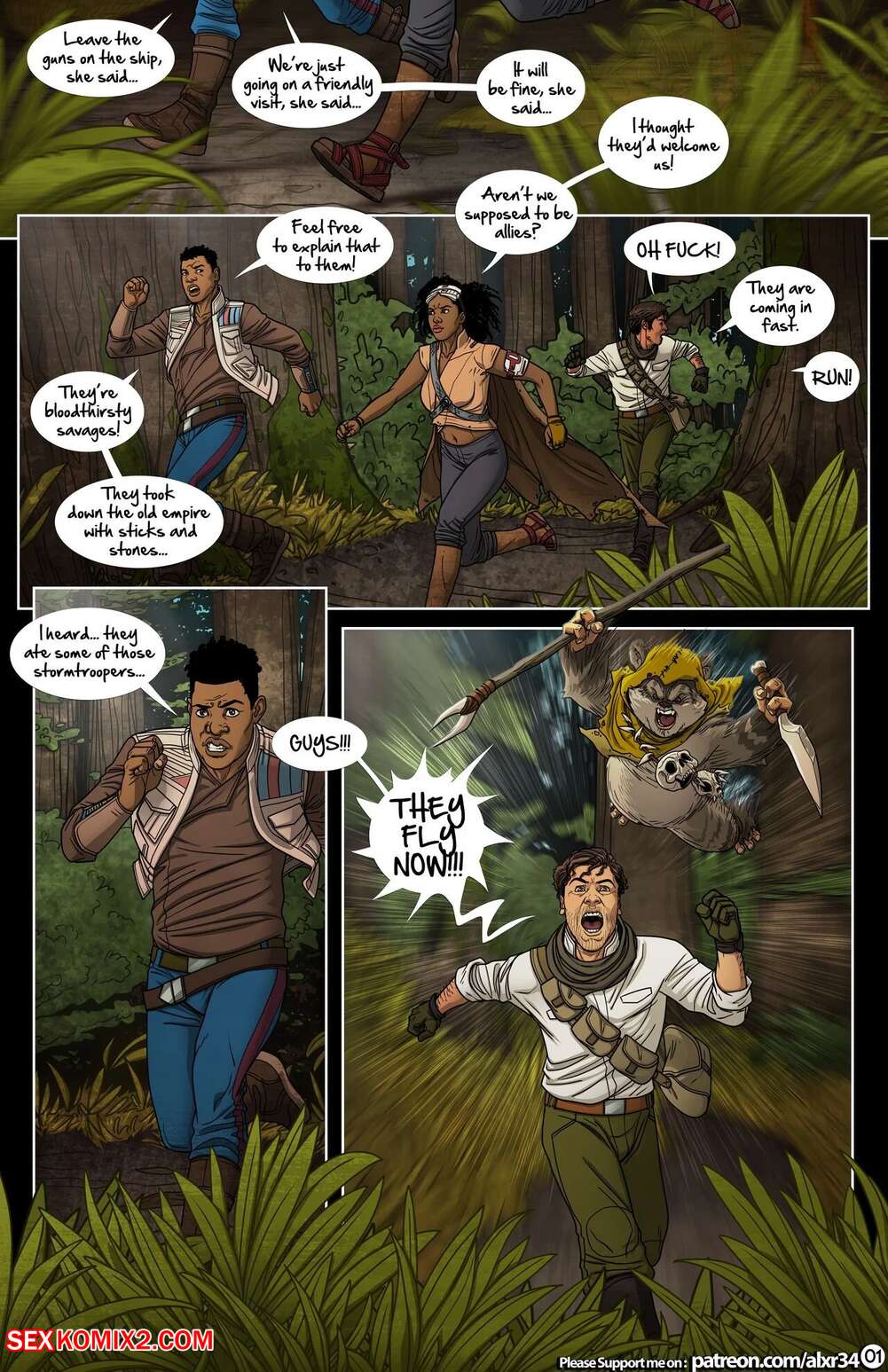 Porn comics A Complete Guide To Wookie Sex. Chapter 5. Star Wars. Alxr34.