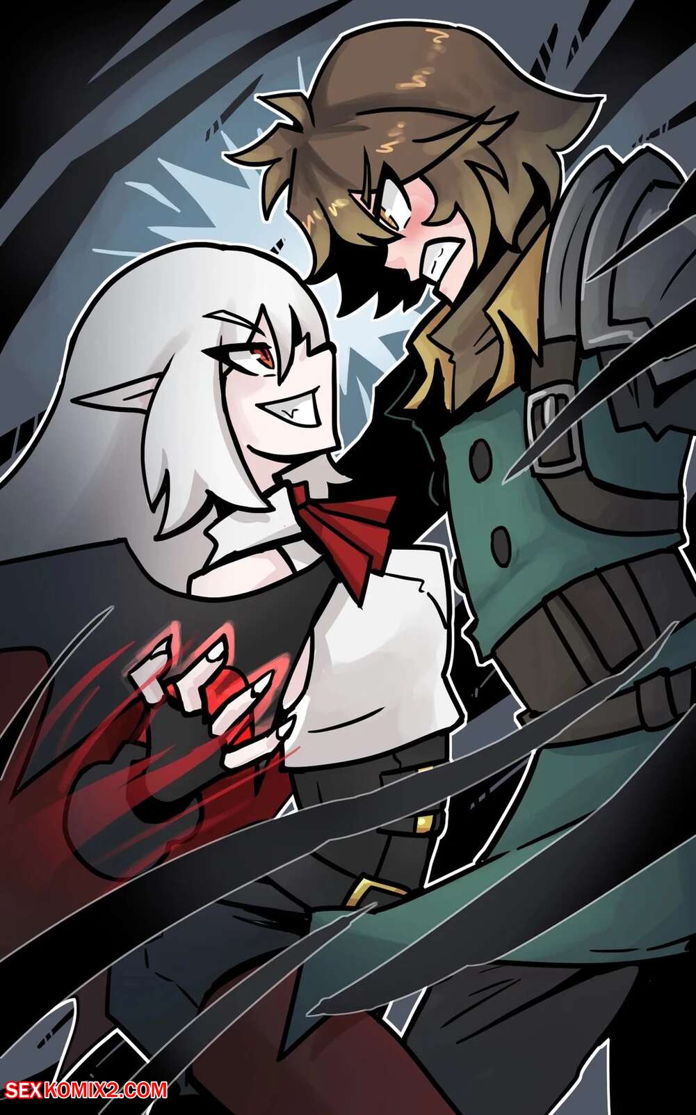 Porn comics A fight between vampire and vampire hunter. Juztplay