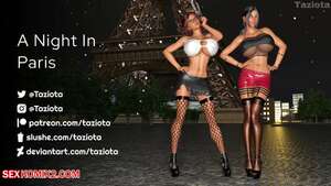 Porn comics A Night In Paris. Taziota.