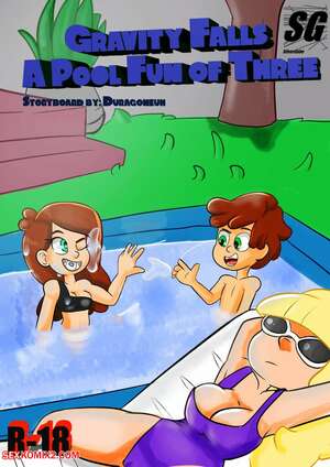 Porn comics A Pool fun of Three. SilverGabe.