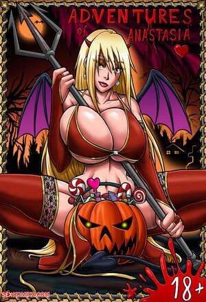 Porn comics Adventures of Anastasia. Halloween. by sexkomix2.com
