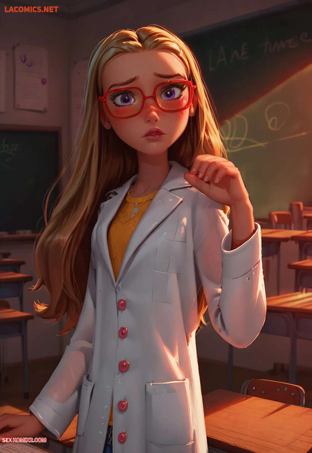 Porn comics After Class with Professor Lemon. LowFireStudios