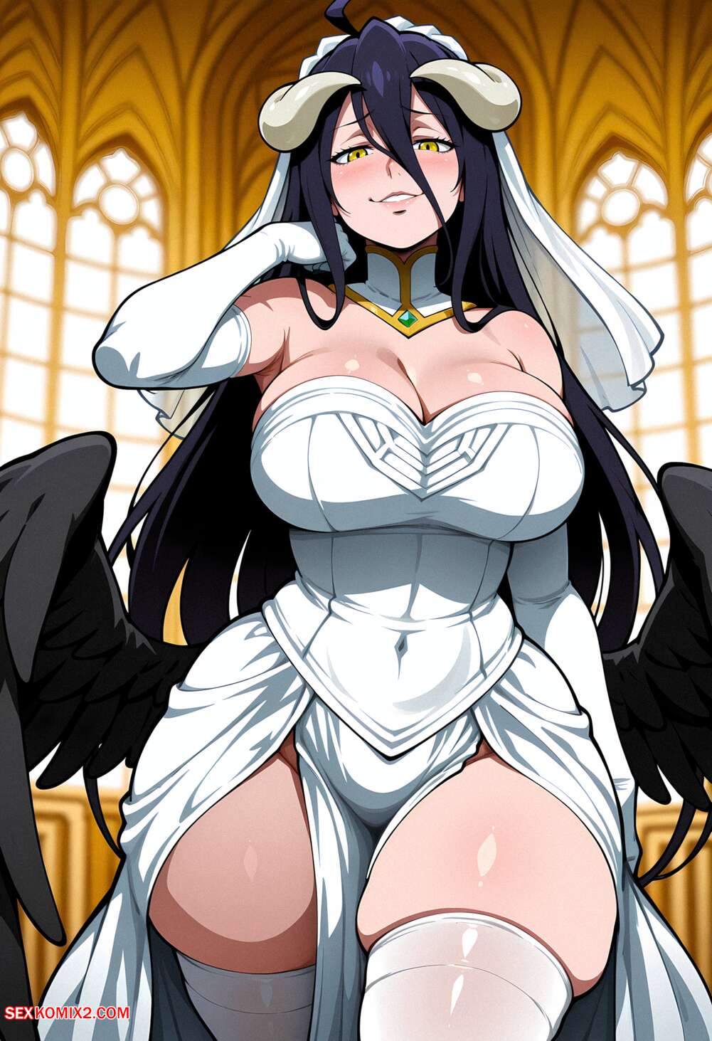 Porn comics Albedo. Floxin