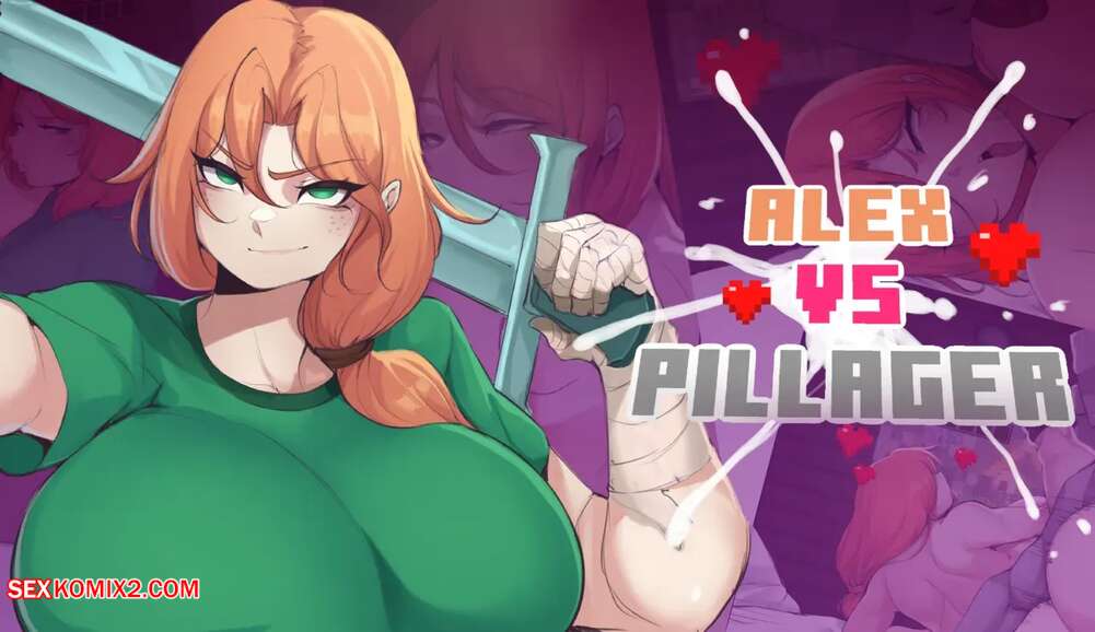Porn comics Alex vs. Pillager. Minecraft. MaiMeeTung