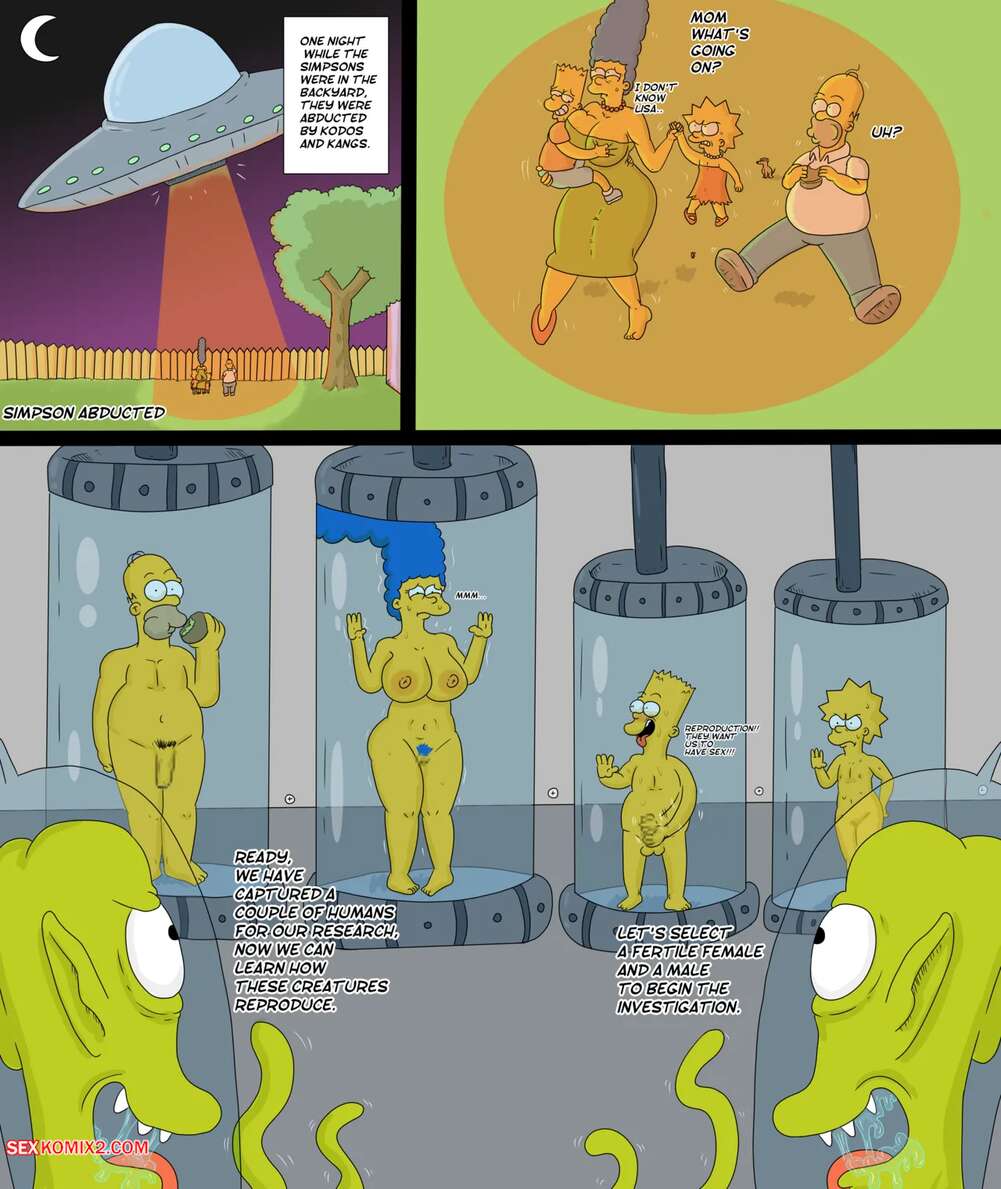 Porn comics Alien Abduction. The Simpsons. Marecattus