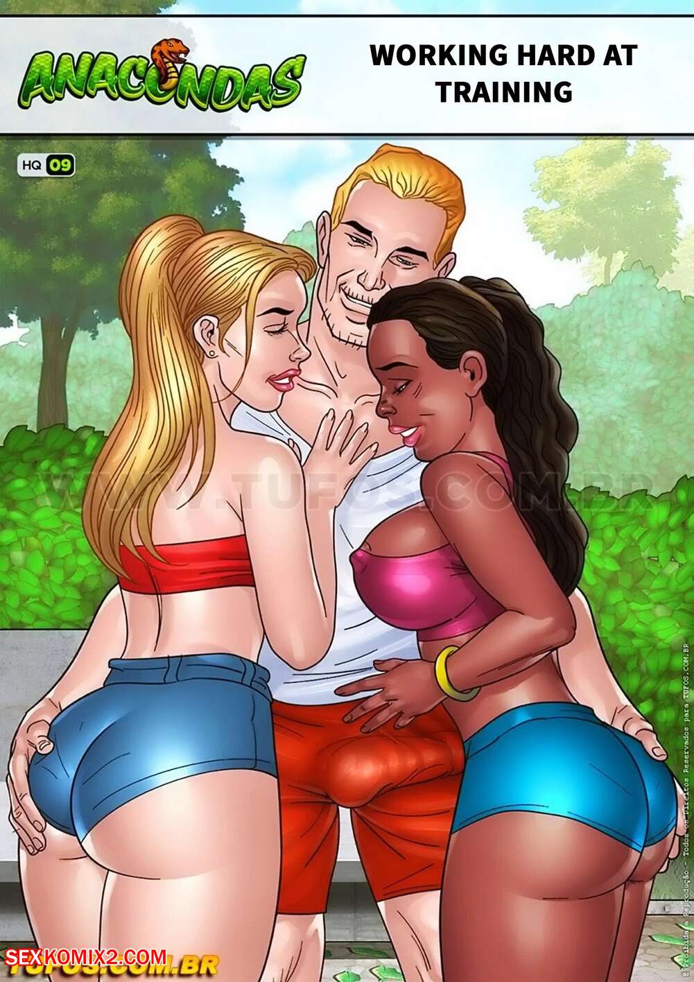 Porn comics Anacondas. Negroludos. Chapter 9. WC TF.