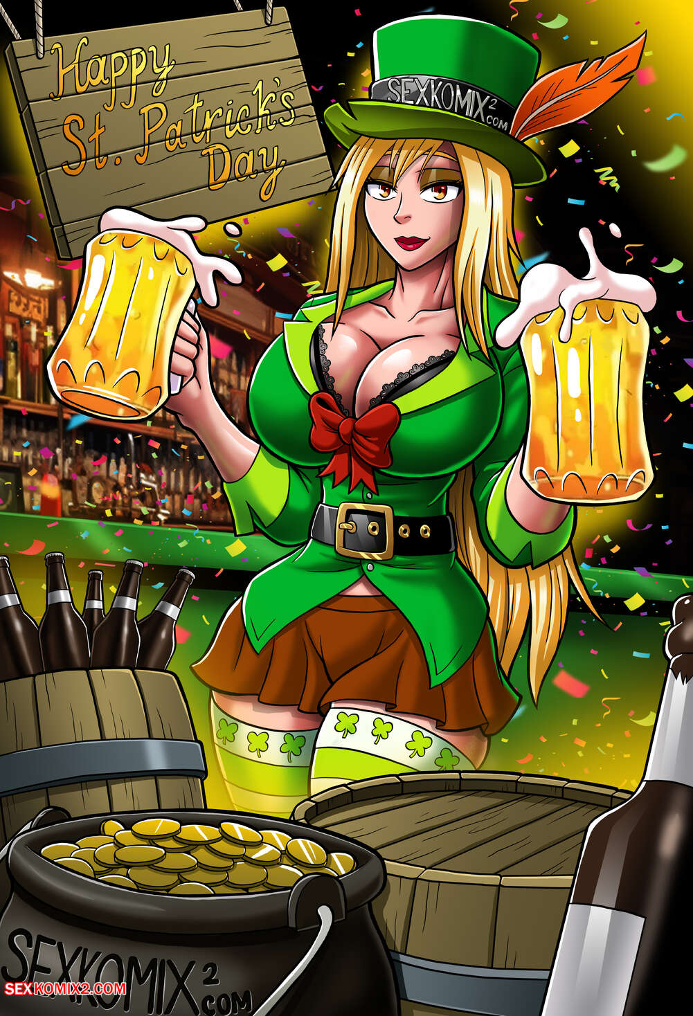 Porn comics Anastasia. Holiday calendar 2025. by sexkomix2.com