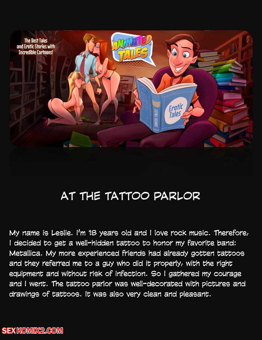 Porn comics Animated Tales. WC TF. AT THE TATTOO PARLOR