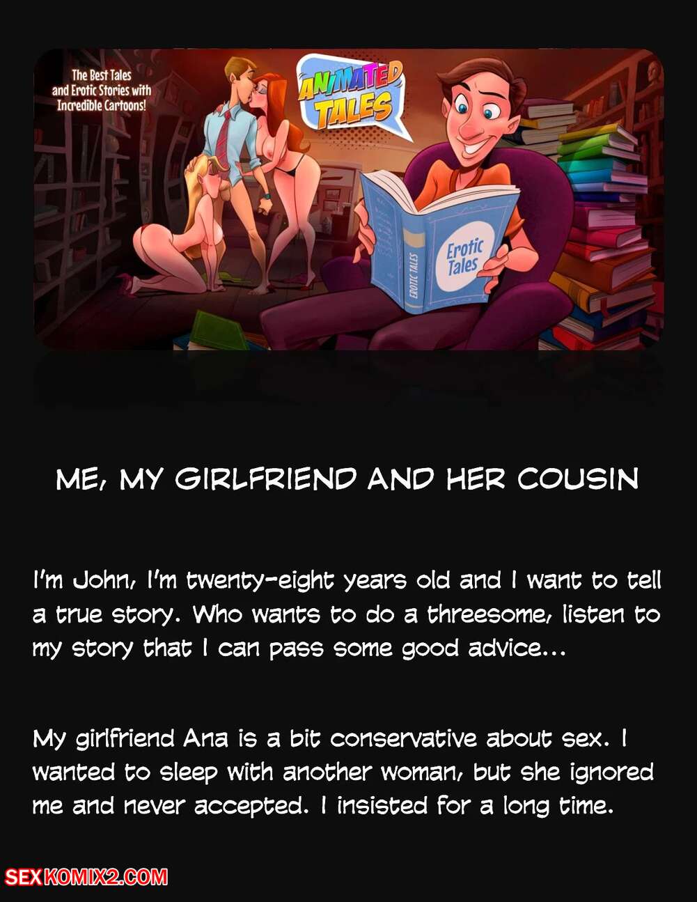 Porn comics Animated Tales. WC TF. ME, MY GIRLFRIEND AND HER COUSIN