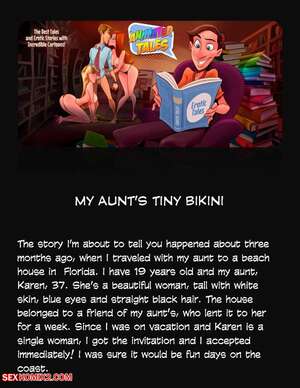 Porn comics Animated Tales. WC TF. MY AUNTS TINY BIKINI
