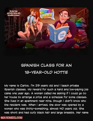 Porn comics Animated Tales. WC TF. SPANISH CLASS FOR AN 18YEAROLD HOTTIE