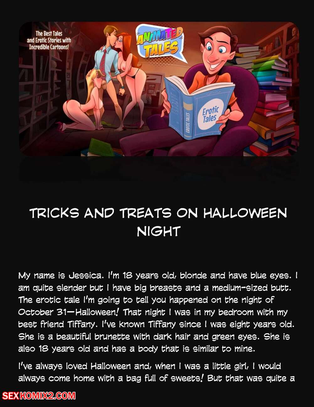 Porn comics Animated Tales. WC TF. TRICKS AND TREATS ON HALLOWEEN NIGHT