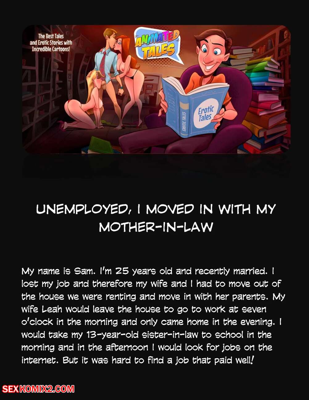 Porn comics Animated Tales. WC TF. UNEMPLOYED, I MOVED IN WITH MY MOTHERINLAW