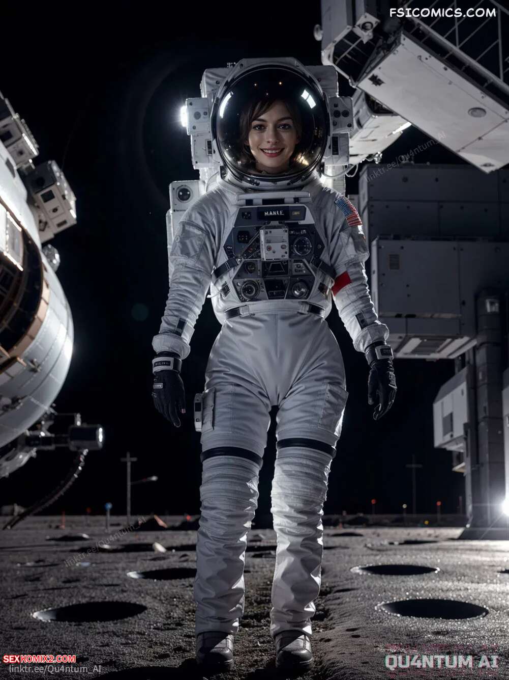 Porn comics Anne Hathaway. Interstellar. QuantumAI