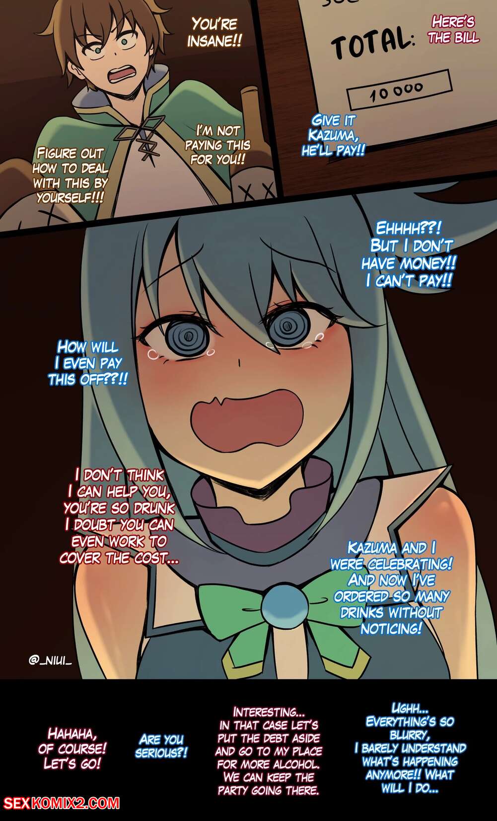 Porn comics Aqua. Niui