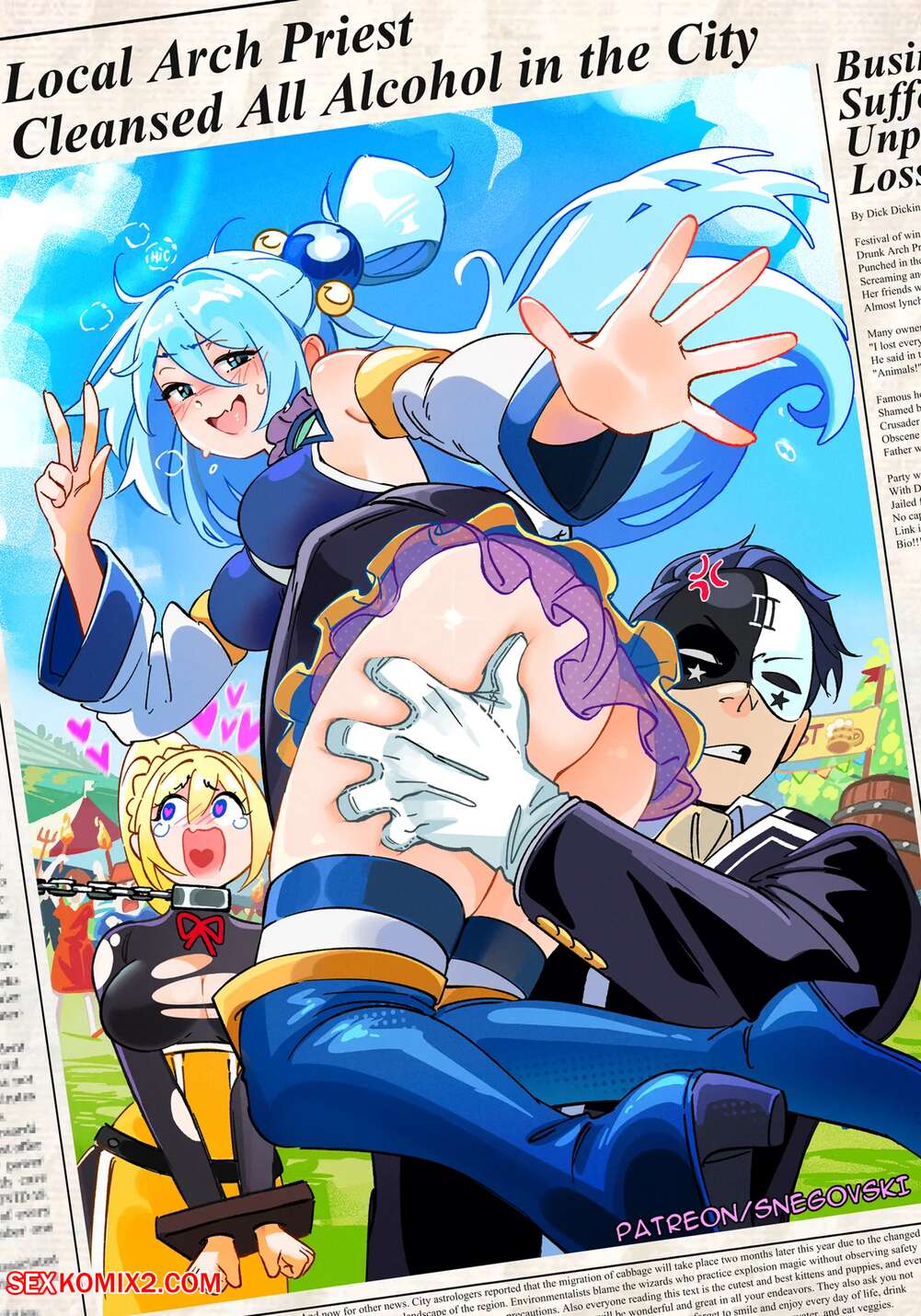 Porn comics Aquas news. Snegovski