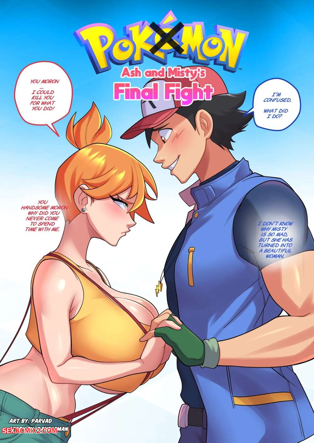 Porn comics Ash and Mistys Final Fight. Pokemon. Parvad