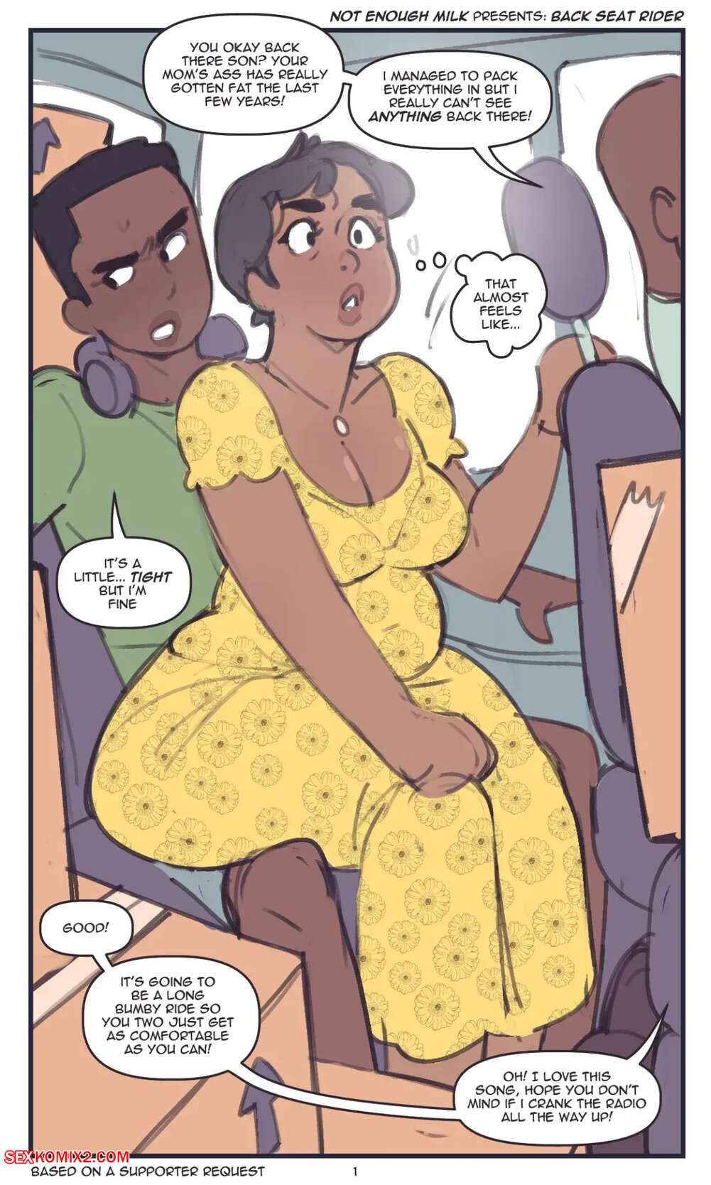 Porn comics Backseat rider. NotEnoughMilk
