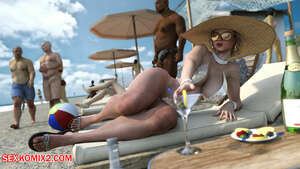 Porn comics Beach Fun. ZZ2Tommy.