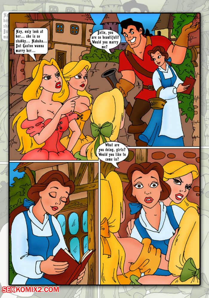 Porn comics Blondy triplet. Beauty and the Beast.