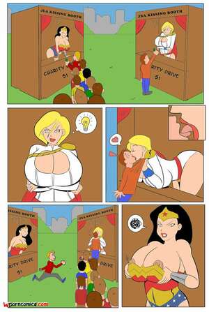 Porn comics Booth Rivals. Chapter 1. Justice League. Glassfish.