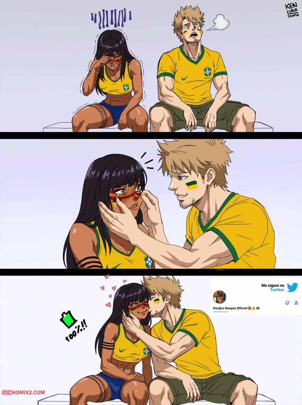 Porn comics Brazil Cup. Kenjiro Senpai