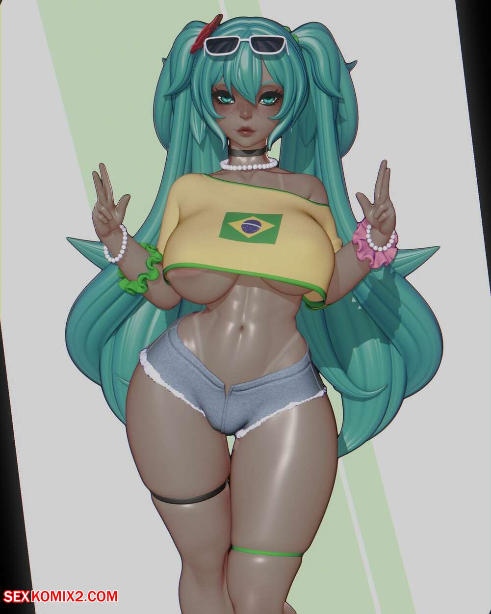 Porn comics Brazilian Miku. Rushzilla