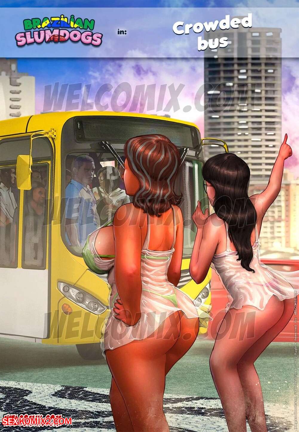 Porn comics Brazilian Slumdogs. Crowded Bus. Chapter 6. WC TF.