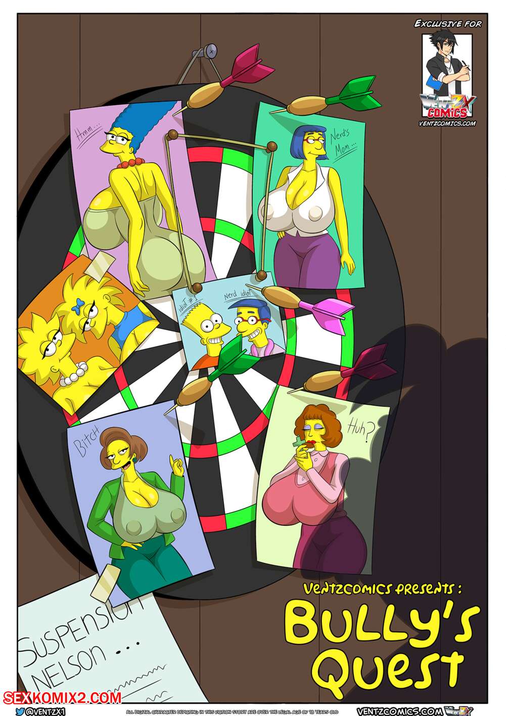 Porn comics Bullys Quest. The Simpsons. Arabatos , Ventz Comics.