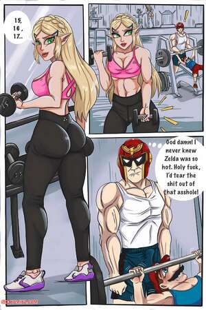 Porn comics Captain Falcon x Princess Zelda. Jannet01.