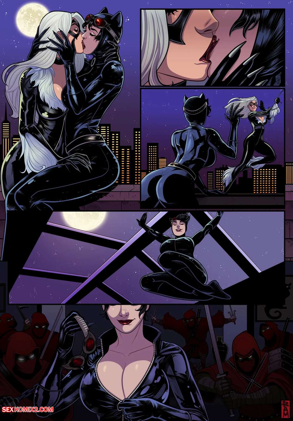 Porn comics Catwoman x Black Cat comic