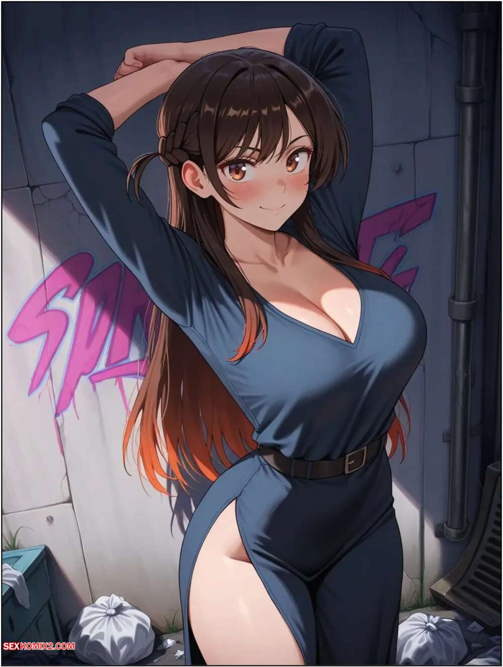 Porn comics Chizuru Mizuhara In Street. Ayx Girl