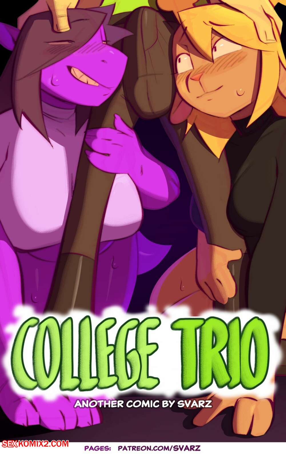 Porn comics College Trio. Svarzye