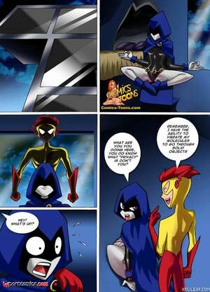 Porn comics ComicsToons. Raven X Kid Flash