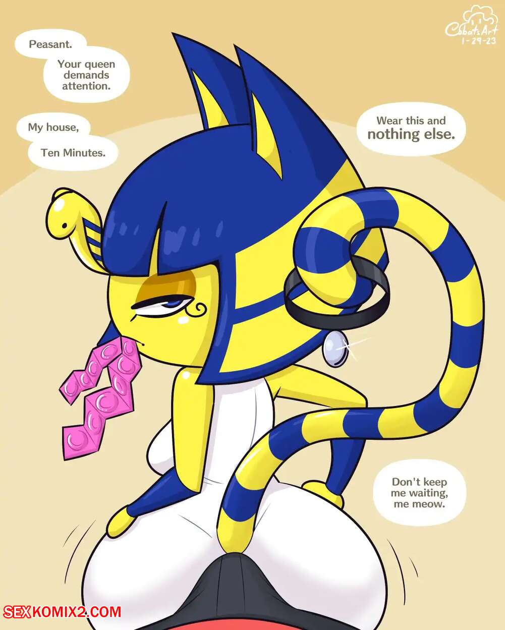 Porn comics Confessing to Ankha. Cobatsart