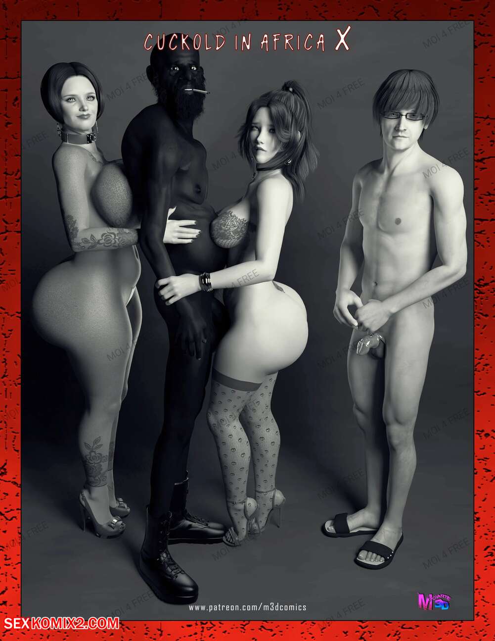 Porn comics Cuckold In Africa. Chapter 10. Moiarte3D.