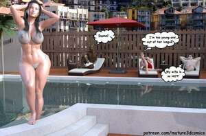 Porn comics Cuckold Pool Party. Mature3DComics.