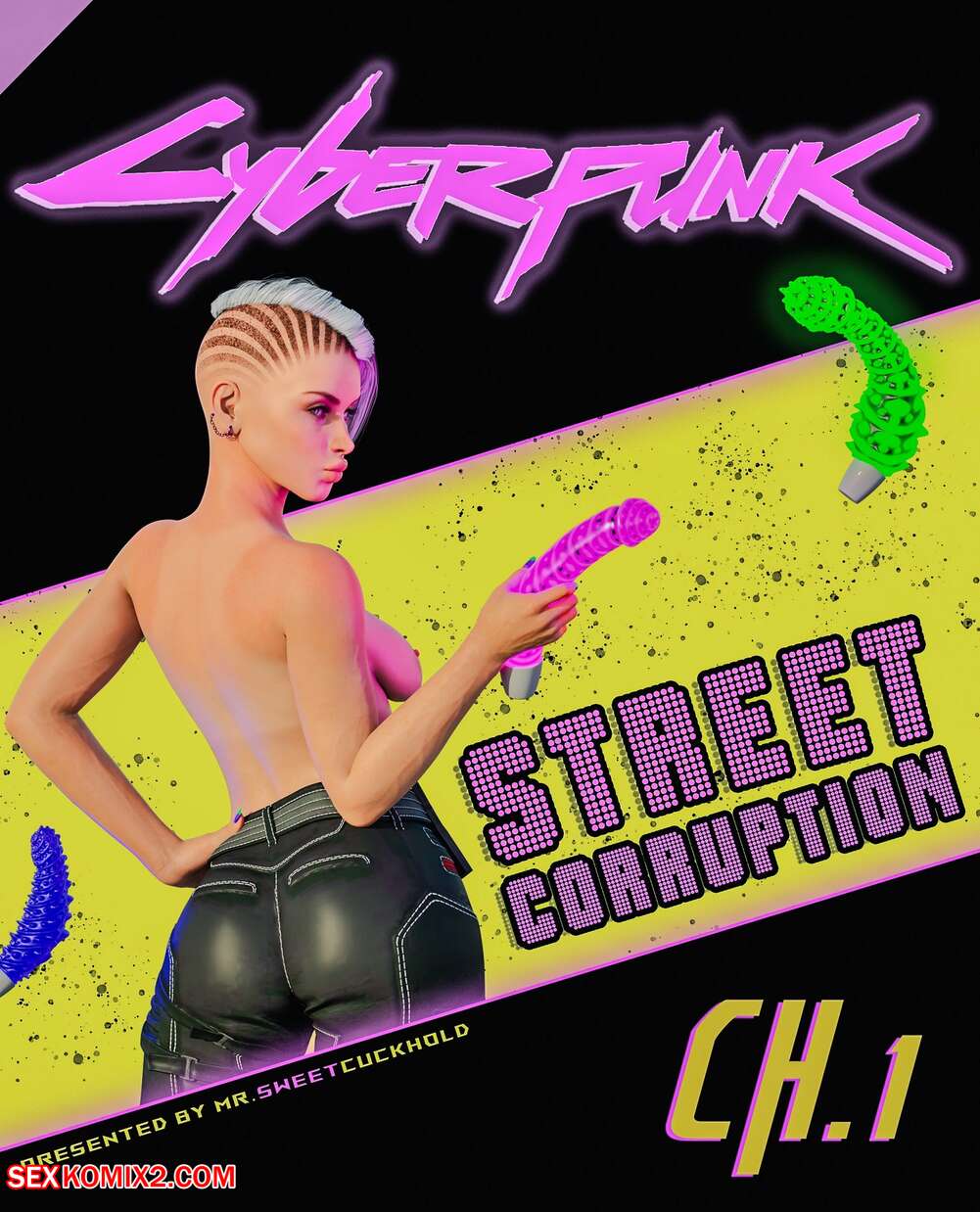 Porn comics CYBERPUNK. Mr.SweetCuckhold.
