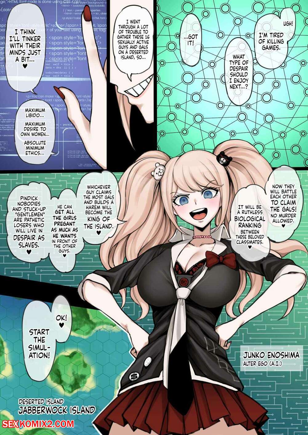Porn comics Danganronpa 2. Terasu MC