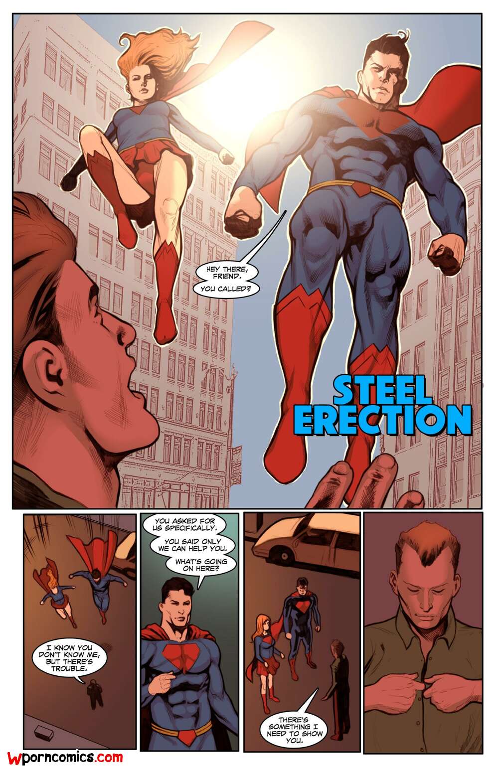 Porn comics Dangerous Curves. Part 4. Steel Erection. Justice League. Shade.
