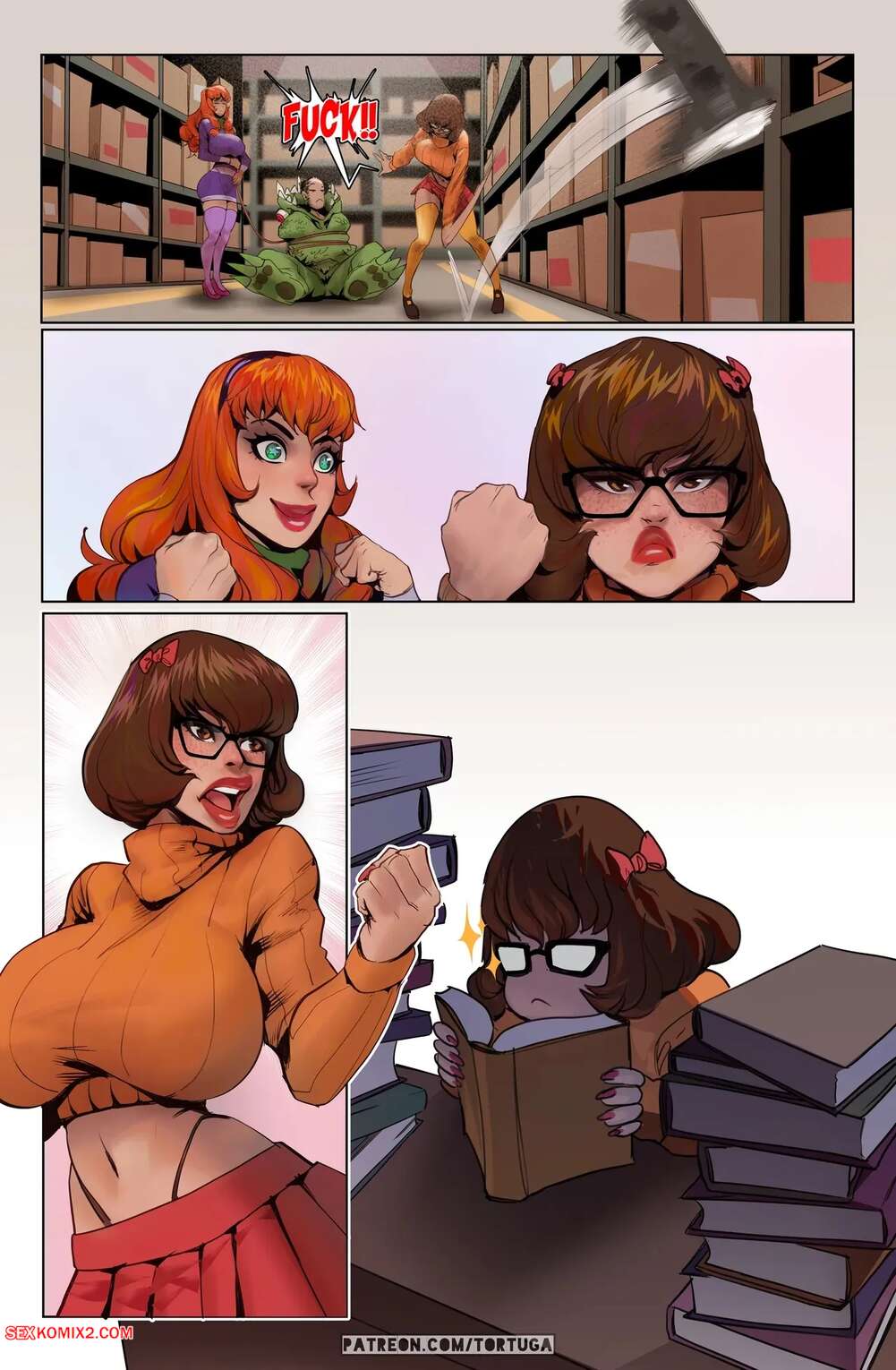 Porn comics Daphne, Velma And The Minotaur. Tortuga