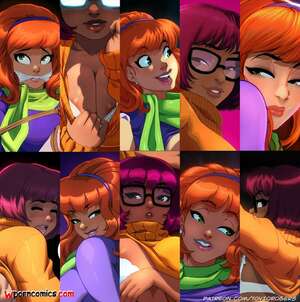 Porn comics Daphne and Velma Set. Scooby-Doo. Tovio Rogers.