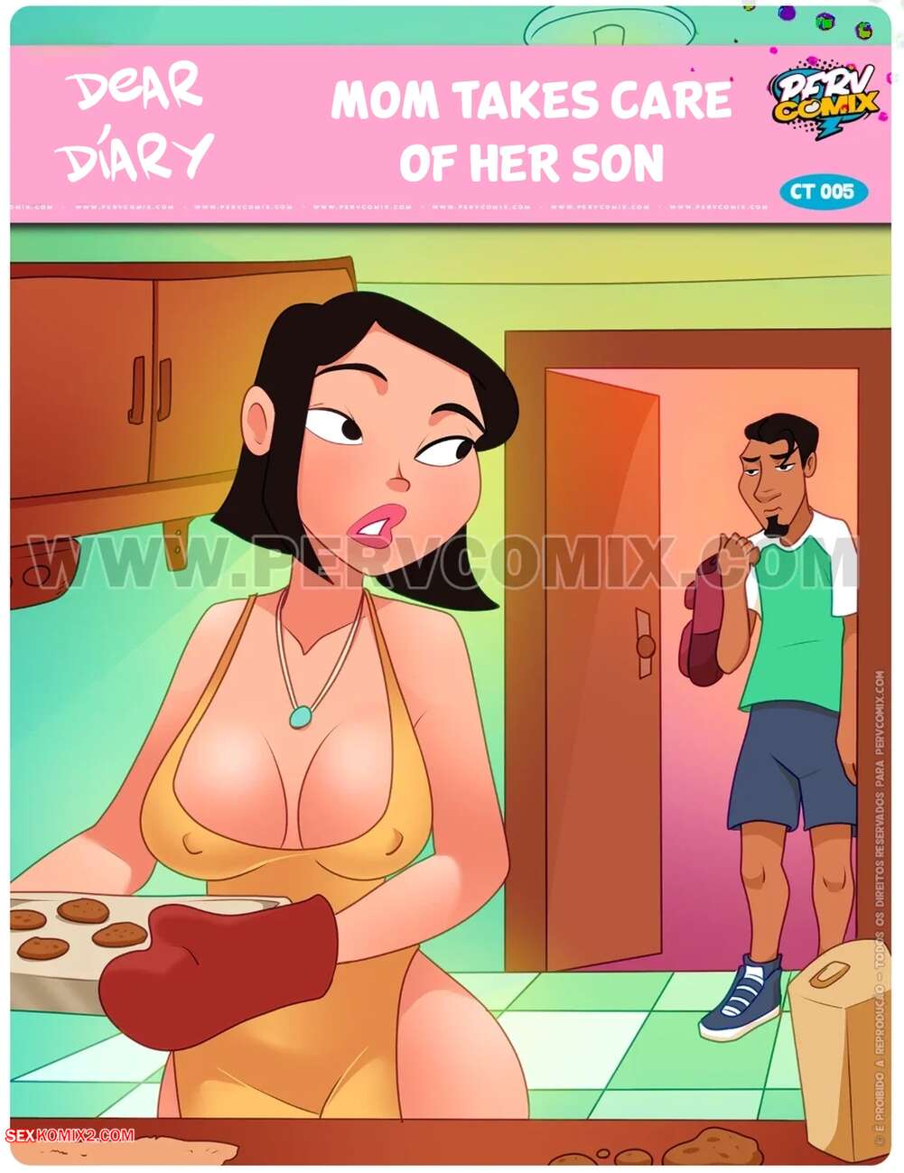 Porn comics Dear Diary. Mom takes care of her son. PervComix
