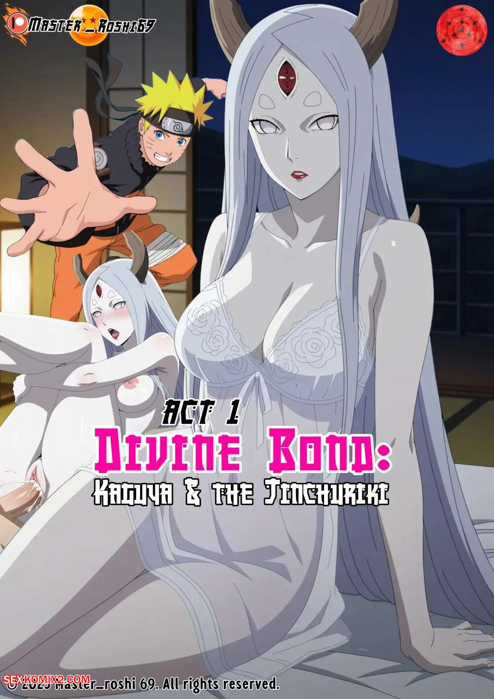 Porn comics Divine Bond. Kaguya and The Jinchuriki. Master roshi69