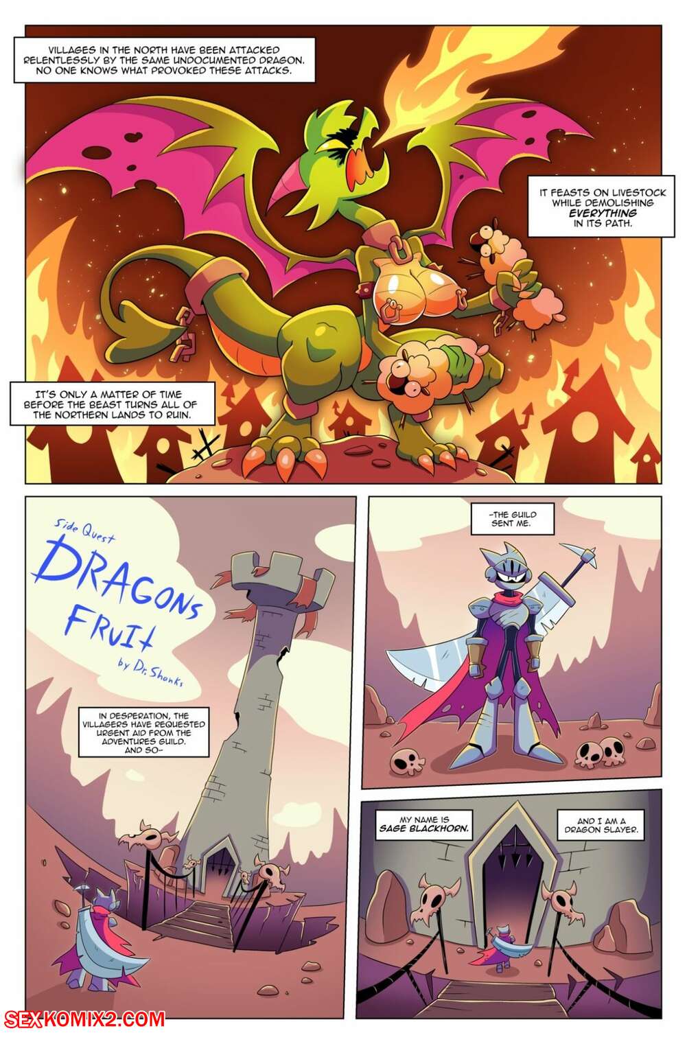 Porn comics Dragons Fruit. BoobyQuest