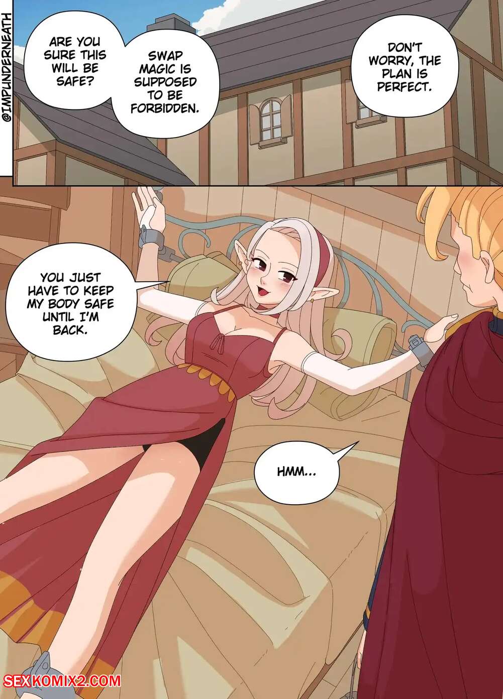 Porn comics Elf and Criminal Body Swap. ImpUnderneath
