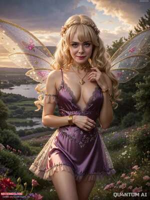 Porn comics Elle Fanning. Fairy Magic Forest Lingerie Wings Fantasy. QuantumAI