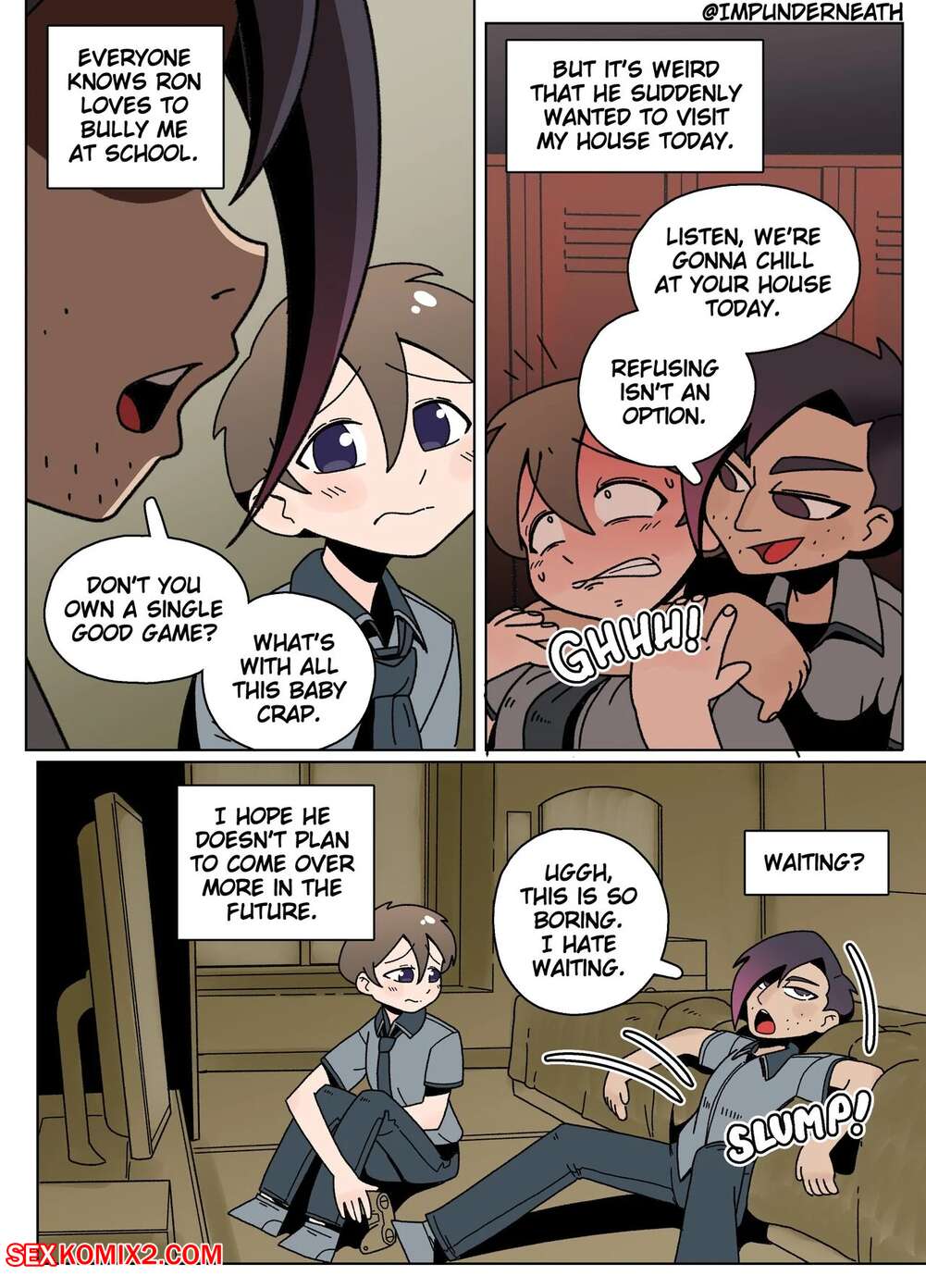 Porn comics Ellie Skinsuit. ImpUnderneath